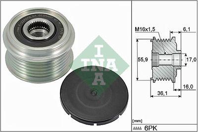 Frikopplingsnav - Frihjulskoppling, generator INA 535 0026 10