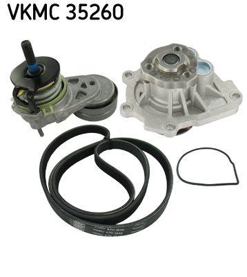 Vattenpump + serpentinremsats - Vattenpump + spårremssats SKF VKMC 35260