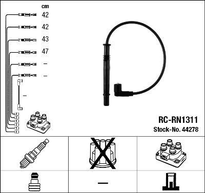 Tändkabel - Tändkabelsats NGK 44278