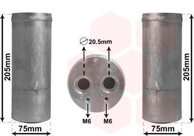 Torkfilter - Torkare,m klimatanläggning VAN WEZEL 0300D210