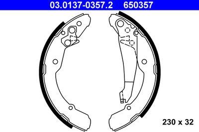 Bromsbackar - Bromsbackar, sats ATE 03.0137-0357.2