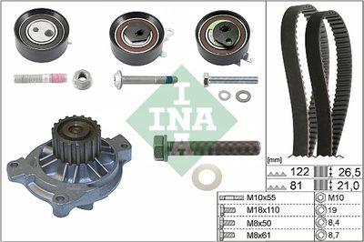 Vattenpump + kamremssats - Vattenpump + kuggremssats INA 530 0484 31