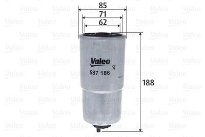 Bränslefilter - Bränslefilter VALEO 587186