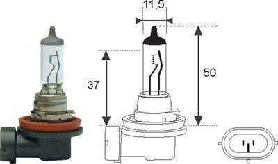 Sökarlampa - Glödlampa, fjärrstrålkastare MAGNETI MARELLI 002549100000