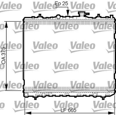 Kylare - Kylare, motorkylning VALEO 735509