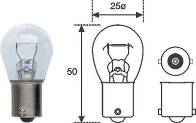 Backljuslampa - Glödlampa, backstrålkastare MAGNETI MARELLI 008506100000