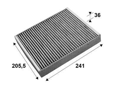 Pollenfilter - Filter, kupéventilation VALEO 715659