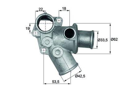 Termostat - Termostat, kylmedel MAHLE TI 73 80D