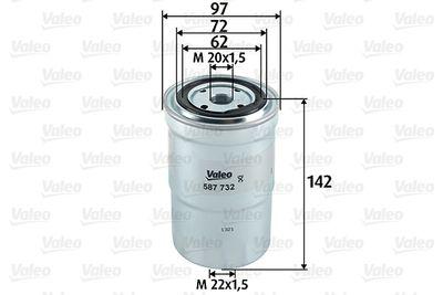 Bränslefilter - Bränslefilter VALEO 587732