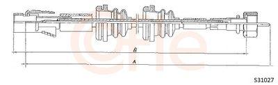 Hastighetsmätarvajer - Hastighetsmätaraxel COFLE 92.S31027