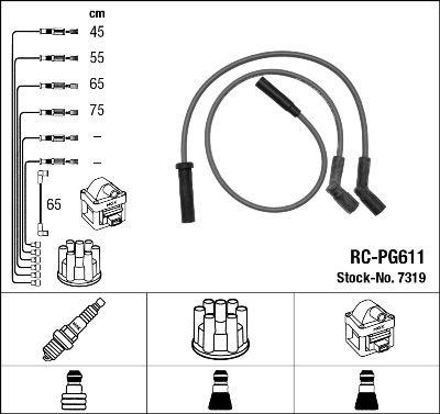 Tändkabel - Tändkabelsats NGK 7319