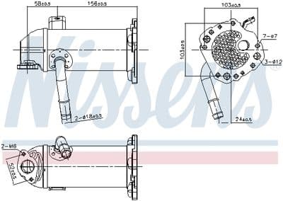 EGR-kylare - Kylare, avgasåterföring NISSENS 989431