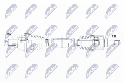 Drivaxel - Drivaxel NTY NPW-VW-071