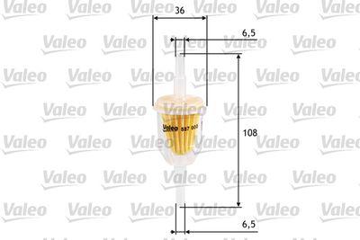 Bränslefilter - Bränslefilter VALEO 587000