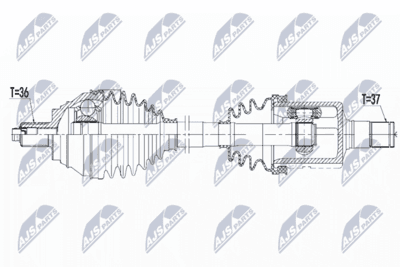 Drivaxel - Drivaxel NTY NPW-VW-081