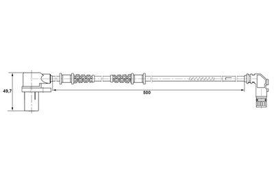 ABS-sensor - ABS-givare BOSCH 0 265 006 266