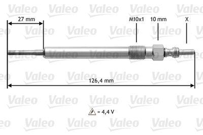 Glödstift - Glödstift VALEO 345183