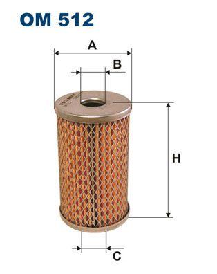 Hydraulstyrningsfilter - Hydraulikfilter,styrsystem FILTRON OM 512