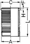 Cylindermantel - Cylinderhylsa KOLBENSCHMIDT 89500110