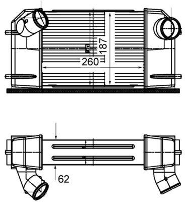 Intercooler - Laddluftkylare MAHLE CI 503 000S