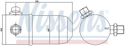 Torkfilter - Torkare,m klimatanläggning NISSENS 95392