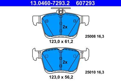 Bromsbelägg - Bromsbeläggssats, skivbroms ATE 13.0460-7293.2