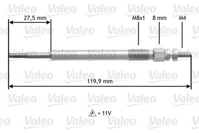 Glödstift - Glödstift VALEO 345123