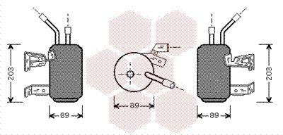 Torkfilter - Torkare,m klimatanläggning VAN WEZEL 1800D312