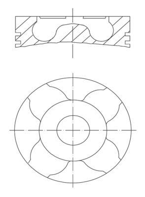 Kolv - Kolv MAHLE 010 04 04