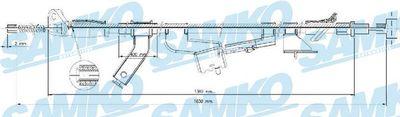 Parkeringsbromskablar - Vajer, parkeringsbroms SAMKO C1667B