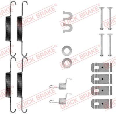 Handbroms delar - Tillbehörssats, bromsbackar, parkeringsbroms QUICK BRAKE 105-0895