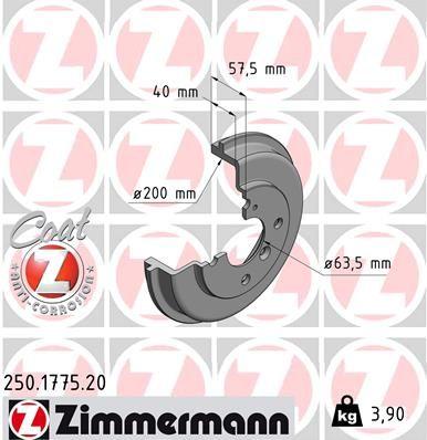 Bromstrummor - Bromstrumma ZIMMERMANN 250.1775.20