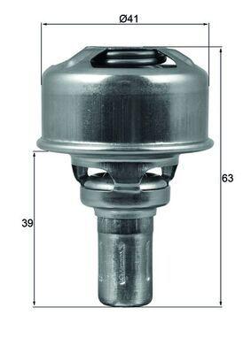 Termostat - Termostat, kylmedel MAHLE TX 174 86