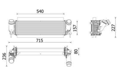 Intercooler - Laddluftkylare MAHLE CI 646 001P