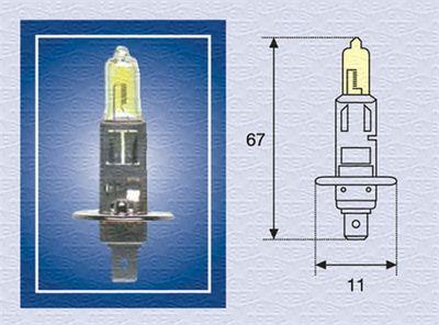 Sökarlampa - Glödlampa, fjärrstrålkastare MAGNETI MARELLI 002571100000