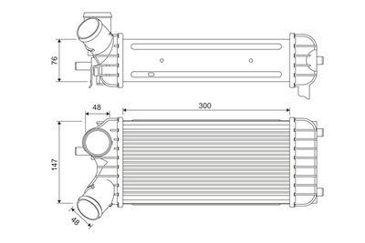 Intercooler - Laddluftkylare VALEO 818365