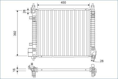 Kylare - Kylare, motorkylning VALEO 701169