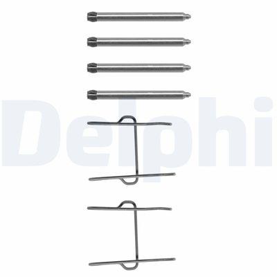 Bromssystem tillbehör - Tillbehörssats, skivbromsbelägg DELPHI LX0081