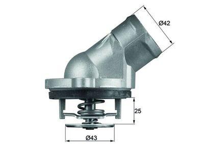 Termostat - Termostat, kylmedel MAHLE TI 45 87D