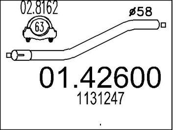 Avgasrör - Avgasrör MTS 01.42600