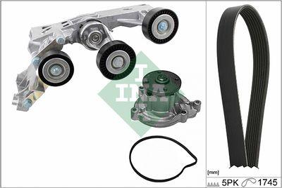 Vattenpump + serpentinremsats - Vattenpump + spårremssats INA 529 0148 30