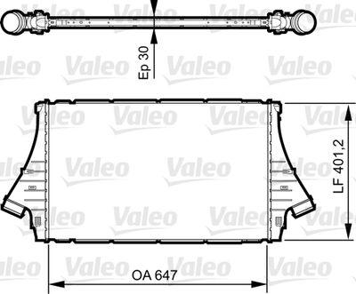 Intercooler - Laddluftkylare VALEO 818840