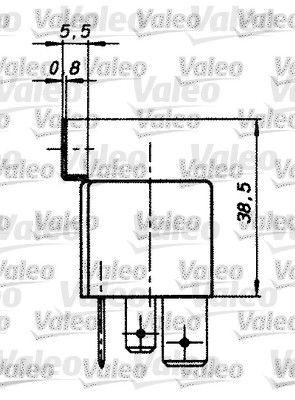 Multifunktionellt relä - Relä, huvudström VALEO 643828