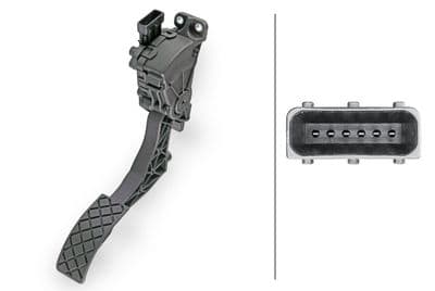 Gaspedalpositionssensor - Sensor, gaspedalläge HELLA 6PV 934 516-701