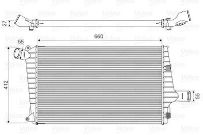 Intercooler - Laddluftkylare VALEO 818657