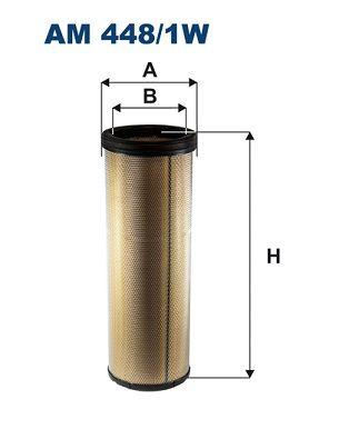 Sekundärt luftfilter/Kupéfilter - Sekundärluftfilter FILTRON AM 448/1W