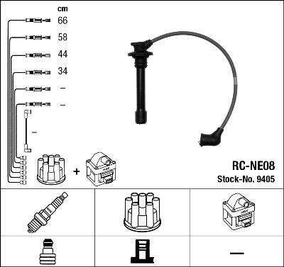 Tändkabel - Tändkabelsats NGK 9405