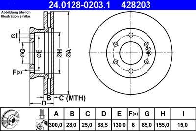 Bromsskivor - Bromsskiva ATE 24.0128-0203.1