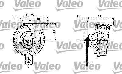 Tuta / signalhorn - Ljudsignal VALEO 479159