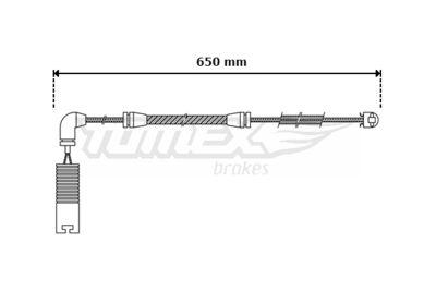 Slitageindikatorer för bromsbelägg - Varningssensor, bromsbeläggslitage TOMEX BRAKES TX 30-41